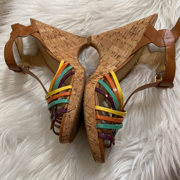 Nine West thatch multicolor cork wedges - Picture 5 of 5